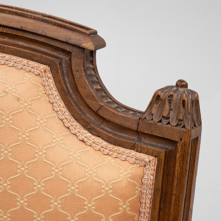 Bergère, Louis XVI, probably by Martin Jullien, master in Paris 1777.