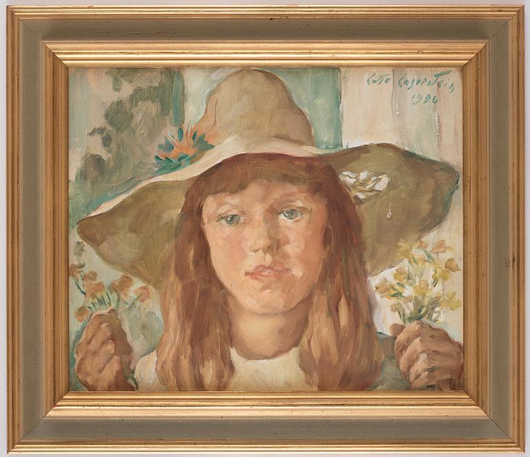 Lotte Laserstein, Girl in Straw Hat.