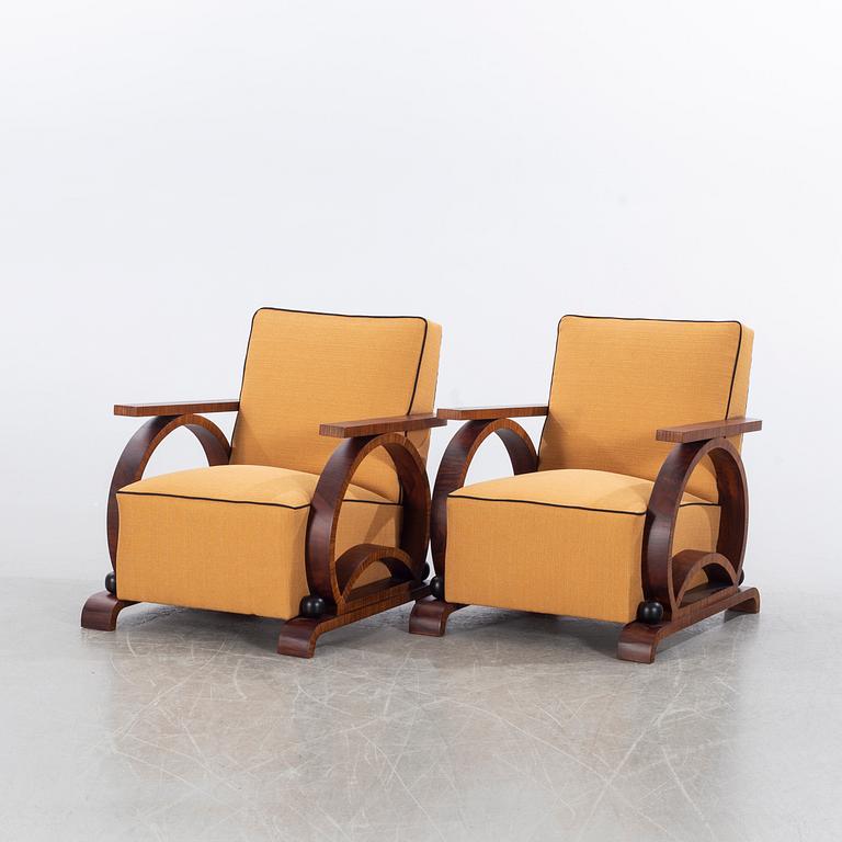 FÅTÖLJER ETT PAR, 1900 -talets första hälft.