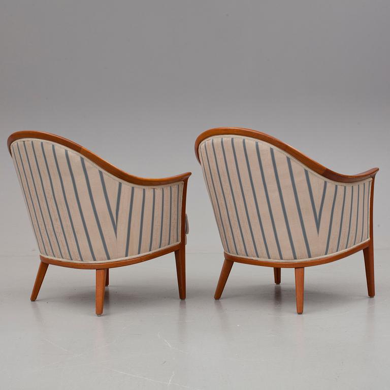 FÅTÖLJER, ett par, Bertil Fridhagen, Bröderna Andersson, 1950-/60-tal.