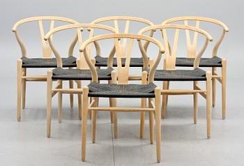 STOLAR, 6 st, "Y-stolen", Hans J. Wegner, Carl Hansen & Son.