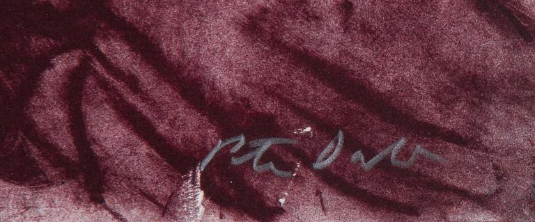Peter Dahl, lithograph in colours, signed PT.
