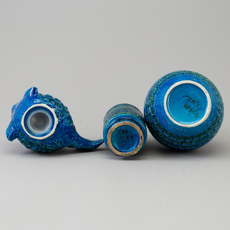 BITOSSI AND ITALICA ARS, four stoneware pieces from Italy, 1960's.