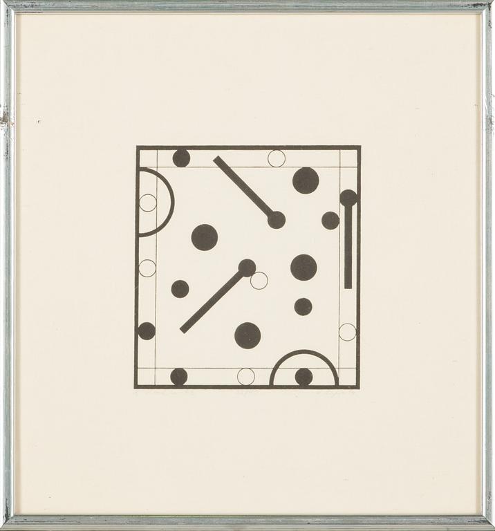 Leonhard Lapin, a set of twelve lithographs from the series 'A Mashine'.