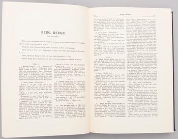 THREE BOOKS, Släktbok I:1, Släktbok II:1, Släktbok I, Helsinki 1912-16, 1918, 1941.