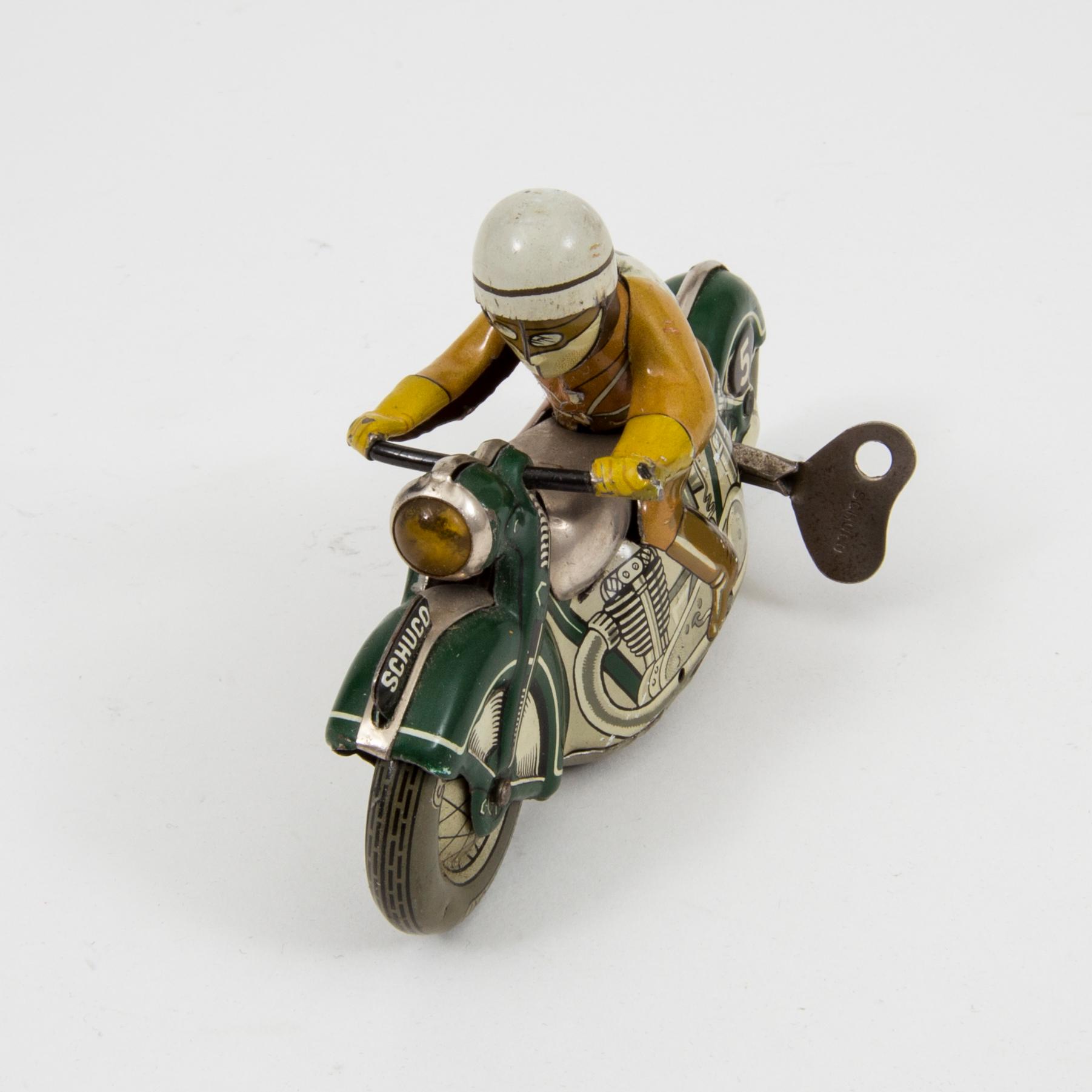 A Schuco Sport tinplate motorcycle 1930/40s.