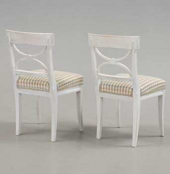 STOLAR, ett par, sk. Bellmanstolar, 1800/1900-tal.