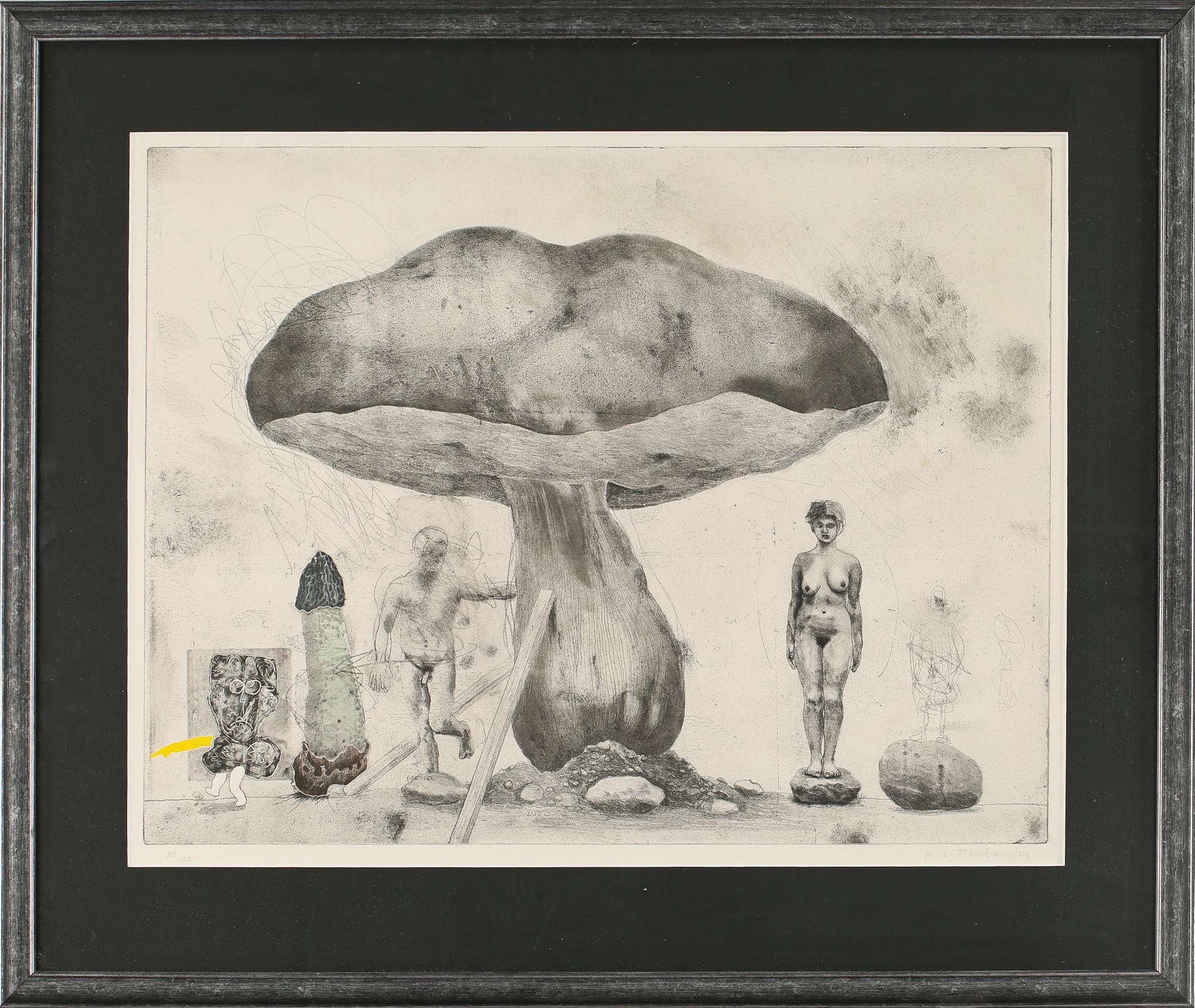 PÄR GUNNAR THELANDER, färgetsning, signerad och numrerad 88/100.