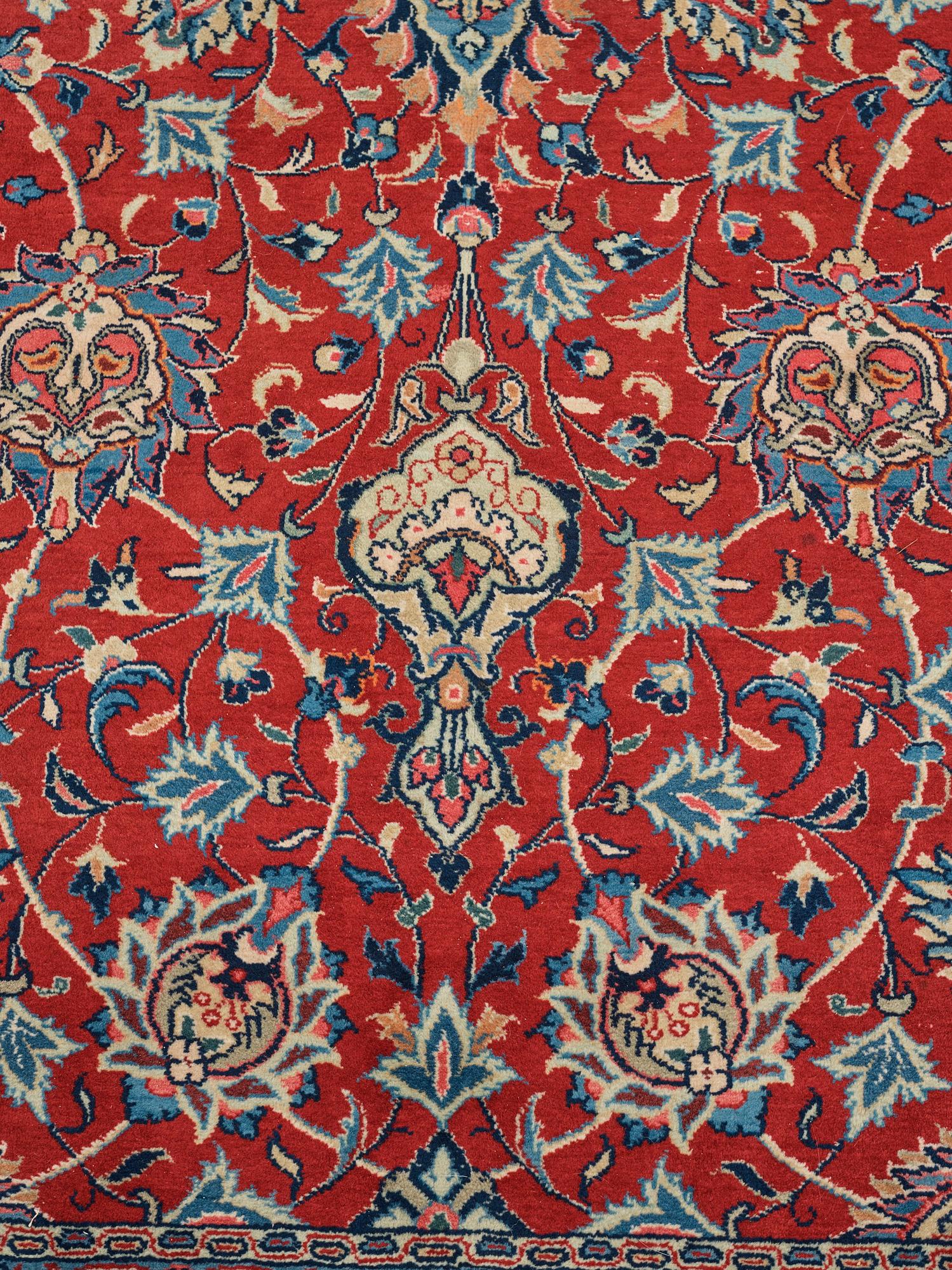 A carpet, a semi-antique/an old Persian, probably a Qazvin, ca 345-349 x 251,5-253 cm.