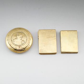DOSOR, 3 st, mässing, 1800-tal.