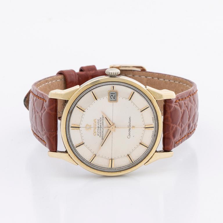 OMEGA, Constellation, Chronometer, "Pie-Pan", wristwatch, 34 mm.