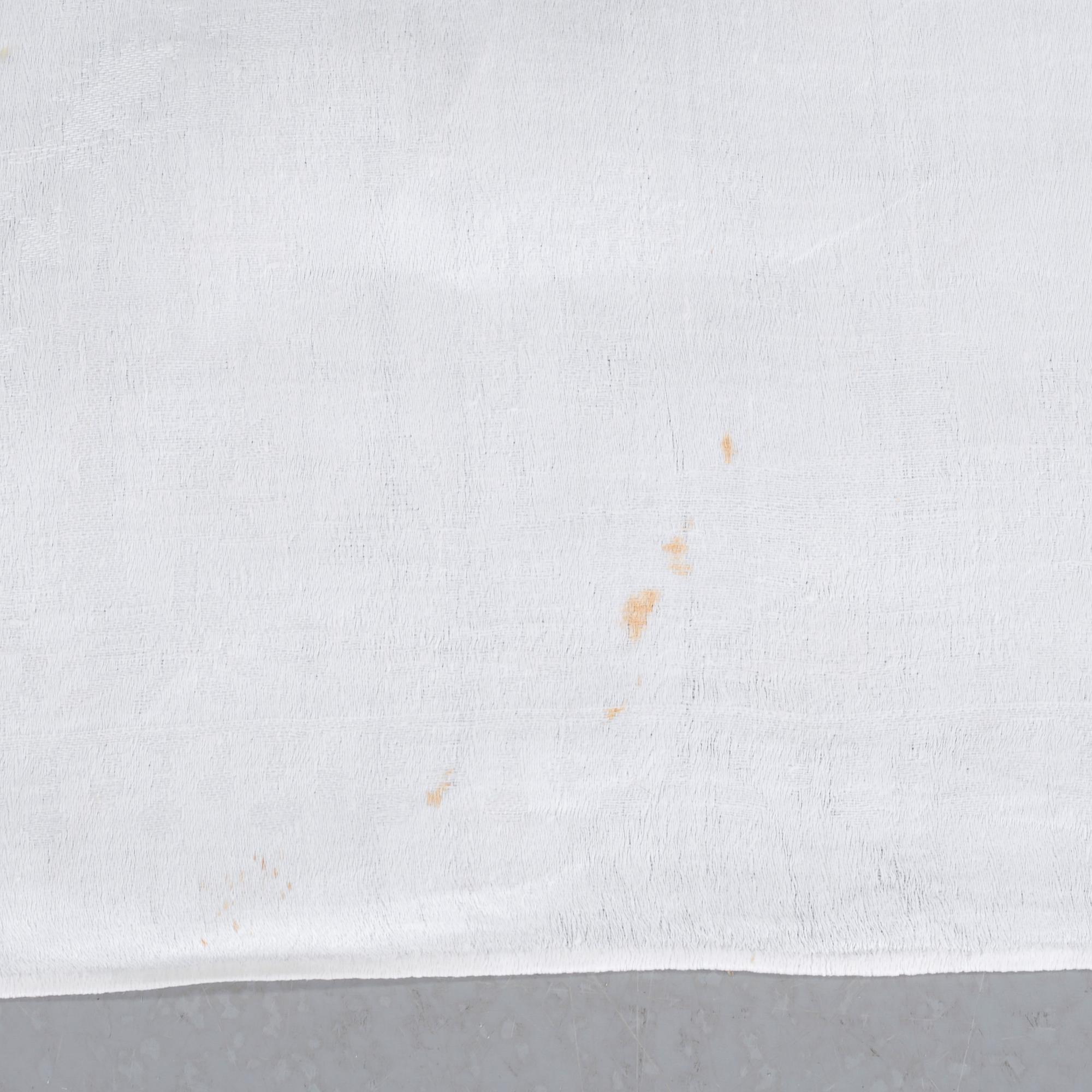 Three 19th century damask napkins.