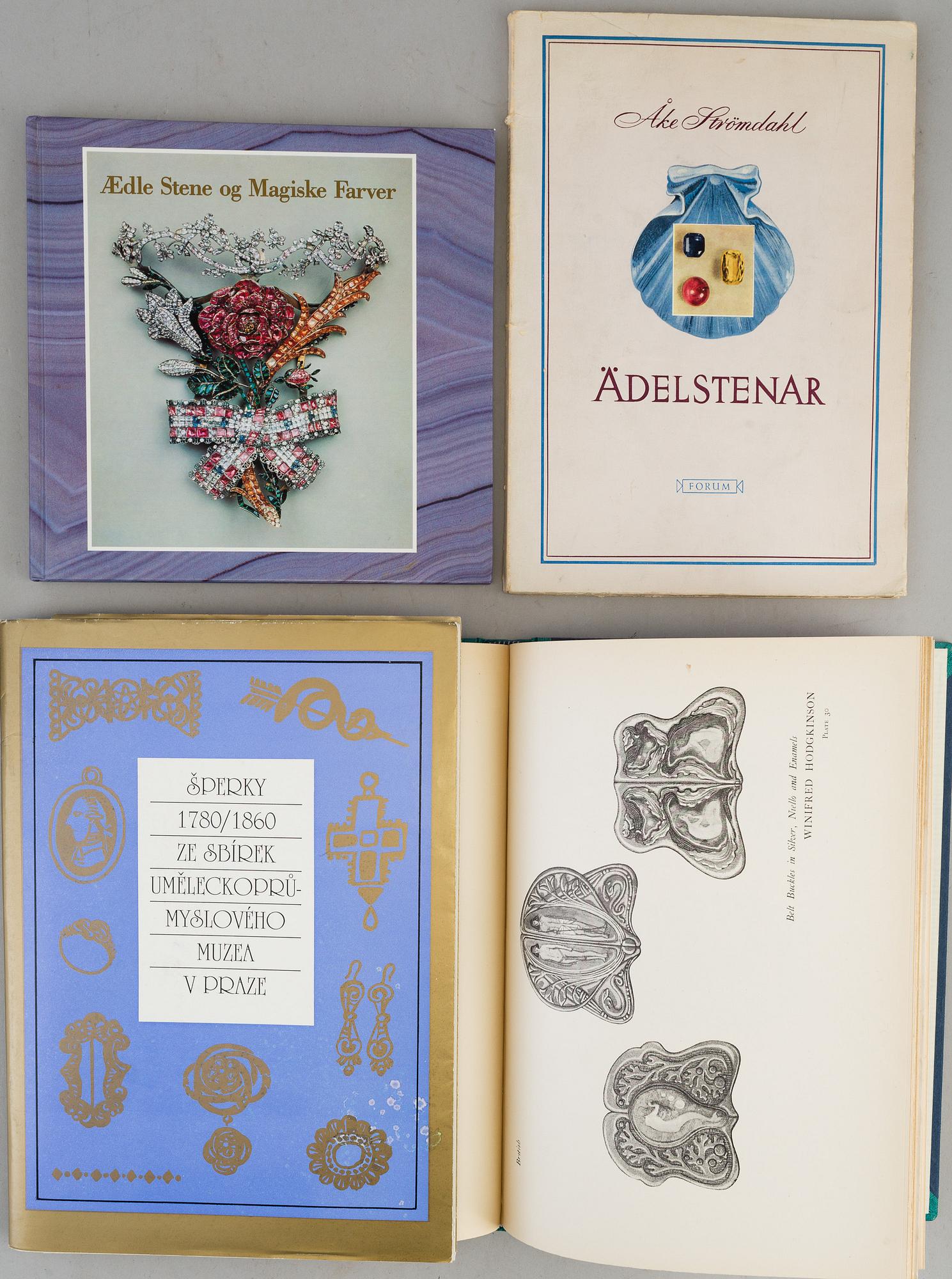 BÖCKER/HÄFTEN, 15 vol. smyckeslitteratur.