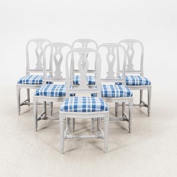 Six 'Hallunda' chairs, from IKEA:s 18th century series, 1990's.
