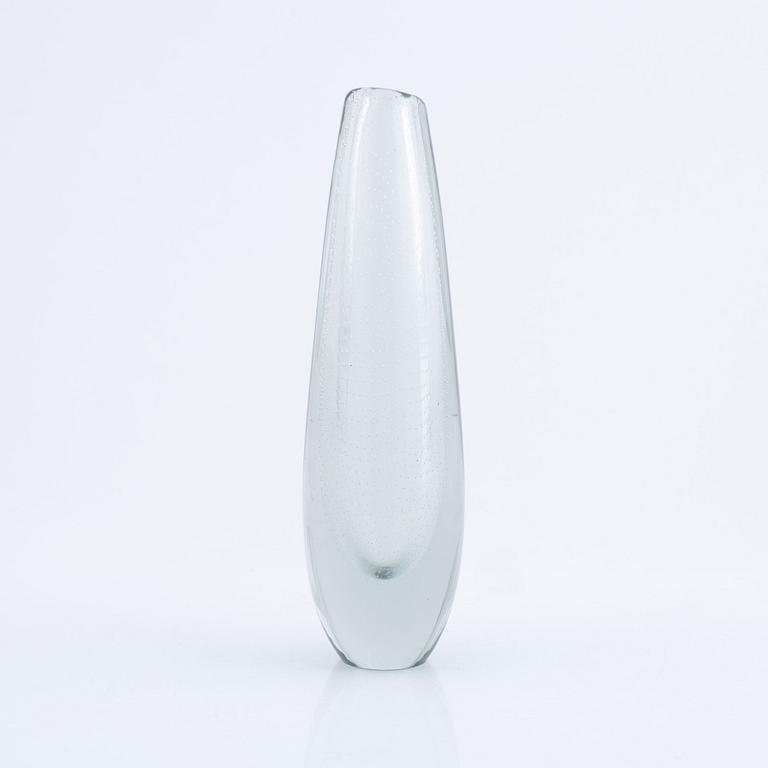 Gunnel Nyman, vase, glass, signed.