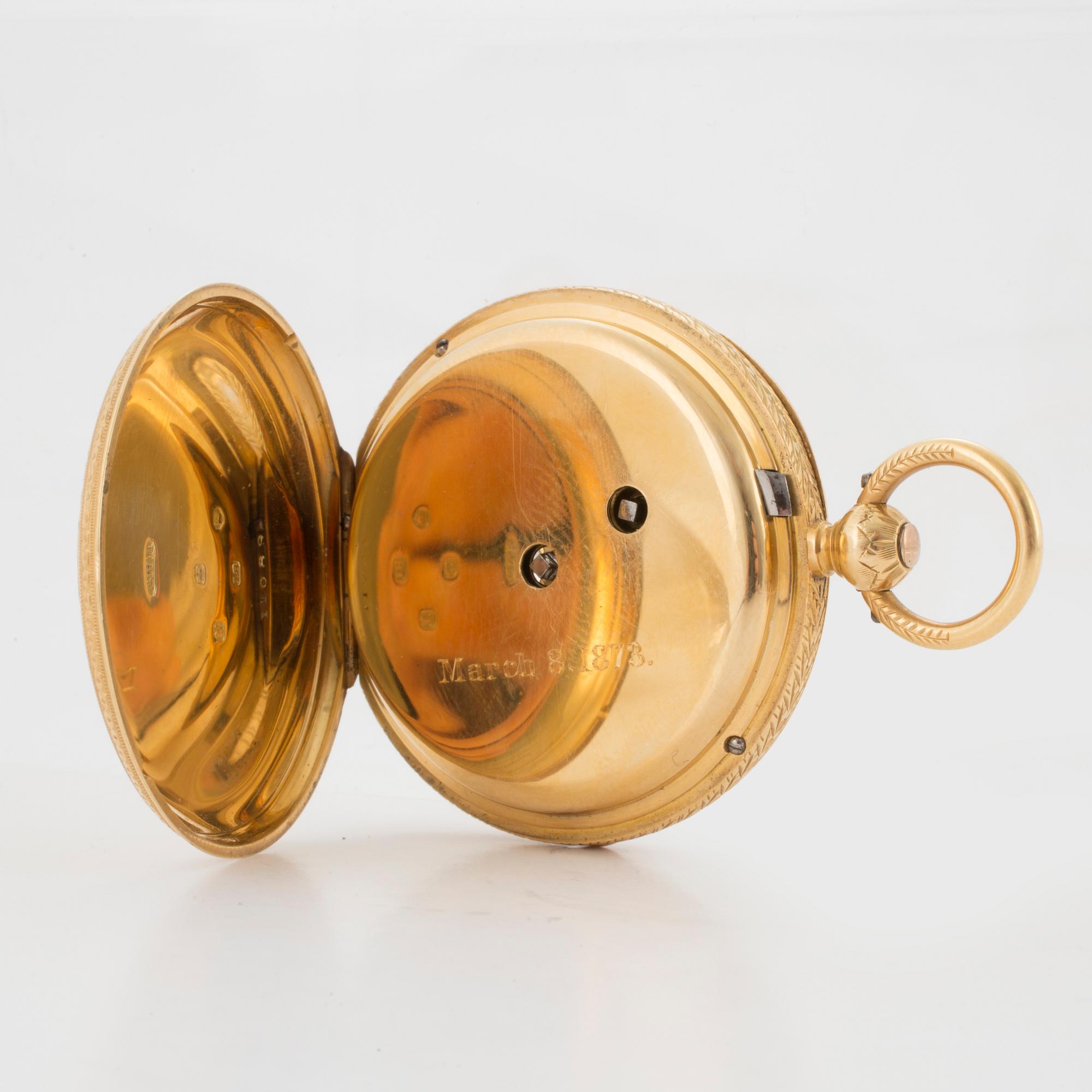 OLLIVANT & BOTSFORD, Manchester, pocket watch, 37 mm,