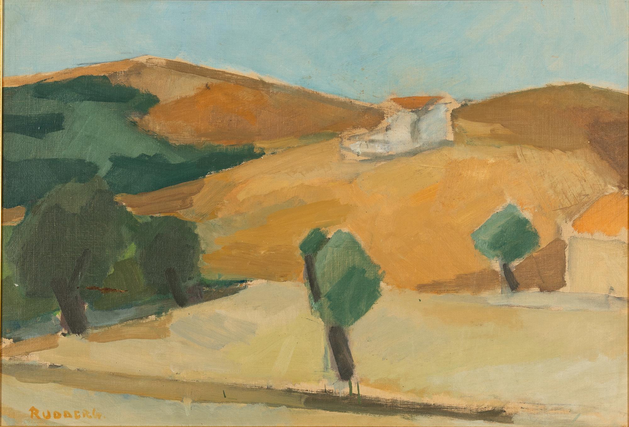 Gustav Rudberg, Sydländskt landskap. - Bukowskis