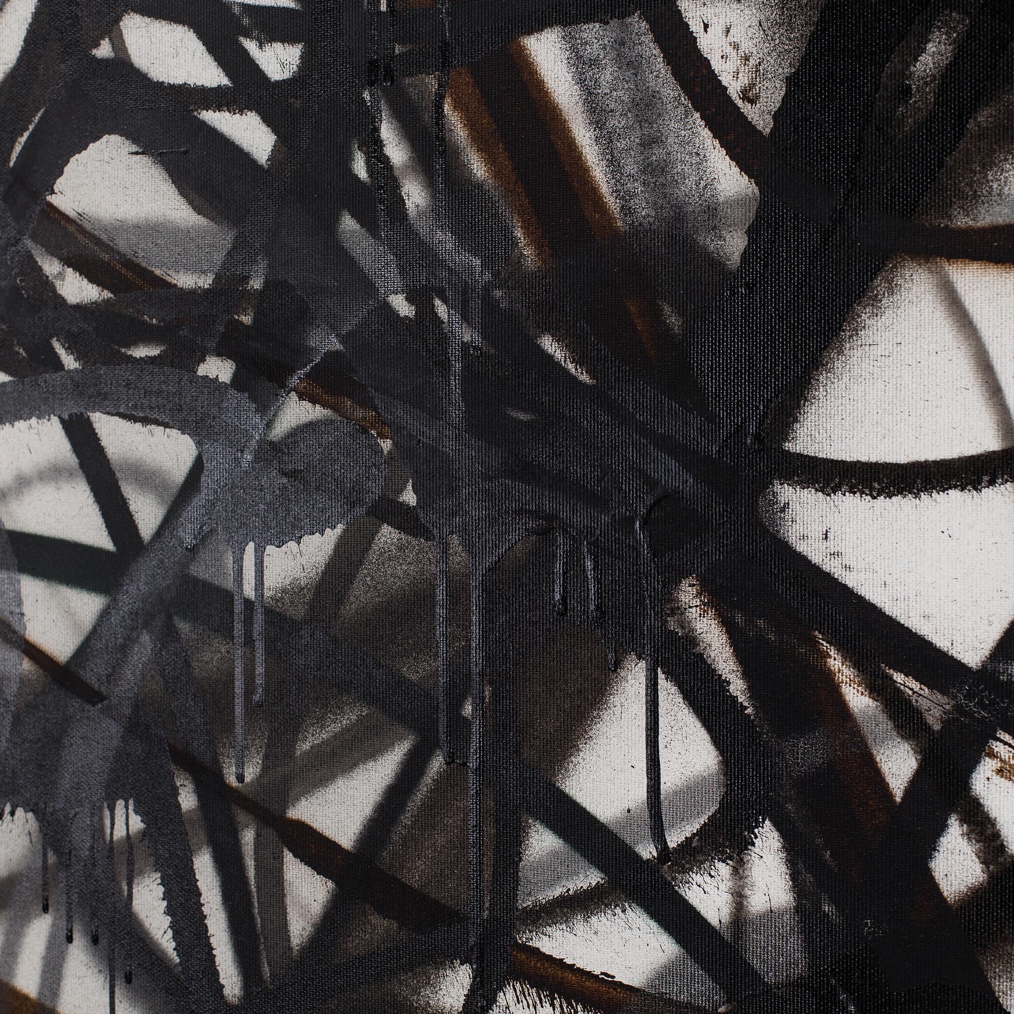 NUG, spray on canvas, signed and dated on verso, 2014.