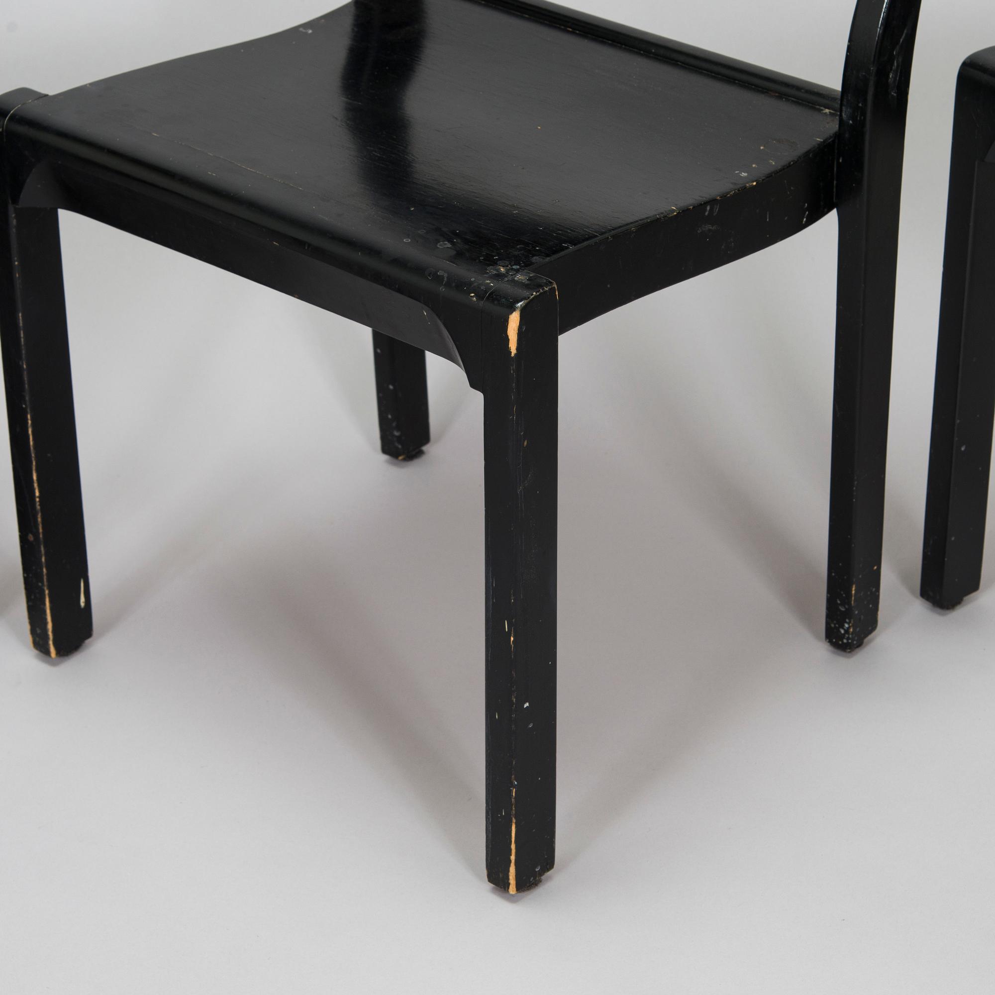 Alvar Aalto, stolar, 4 st modell 611 O.Y. Huonekalu- ja Rakennustyötehdas A.B. 1930-talets början.