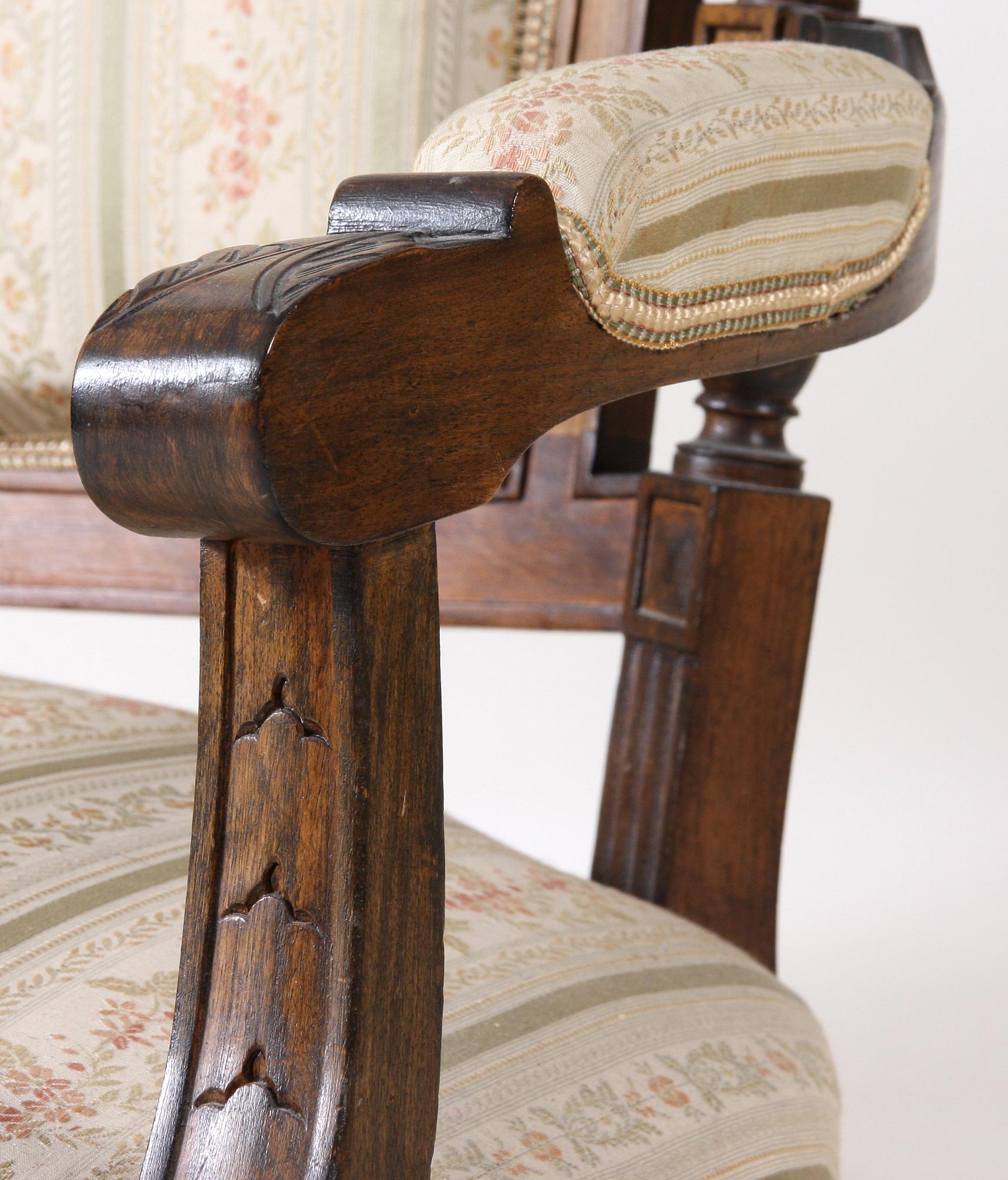 SALONGSGRUPP, 4 delar, Louis XVI-stil.