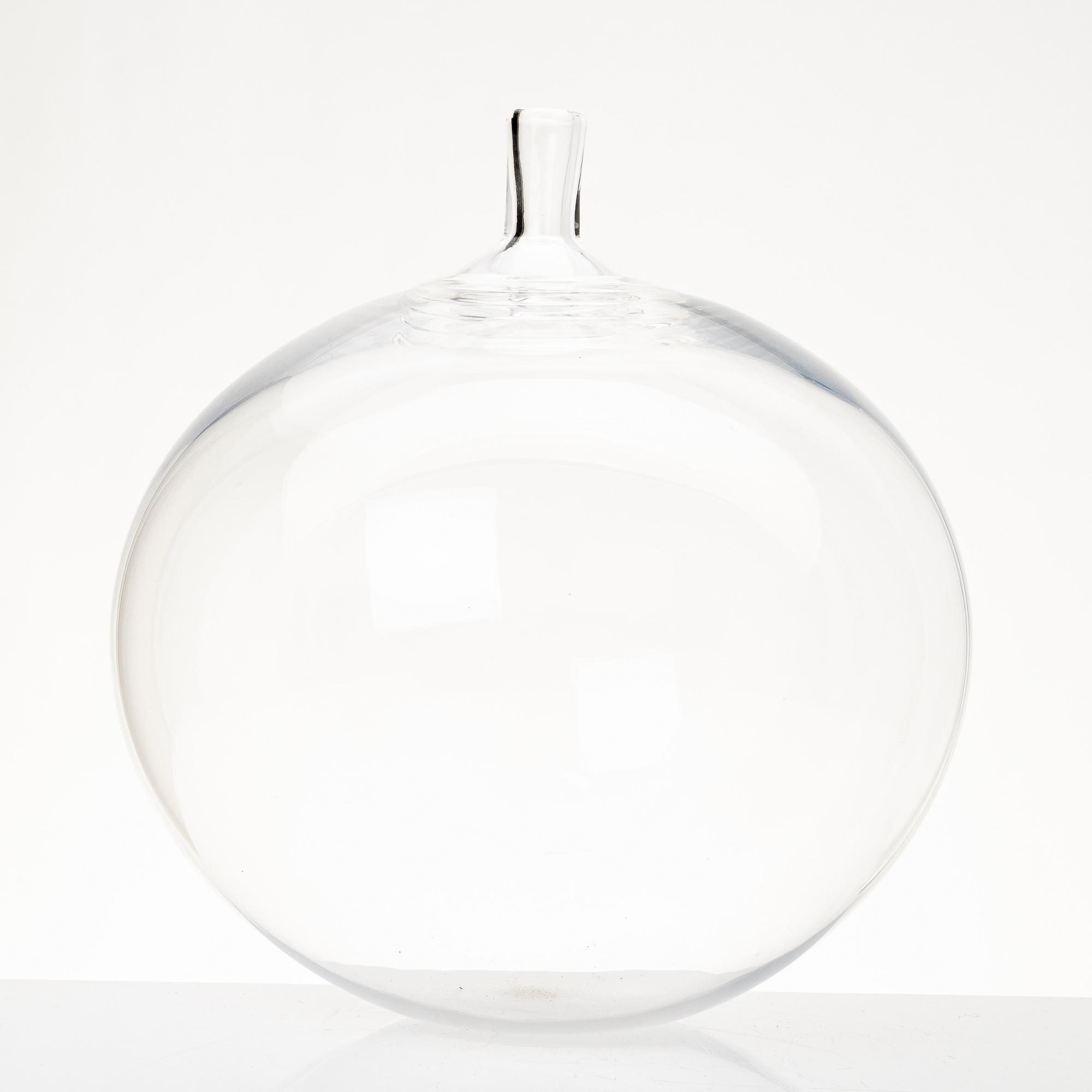 Ingeborg Lundin, vas, glas, "Äpplet", Orrefors, efter 1957.