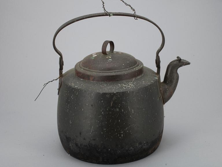 BAGERISKYLT, koppar samt förgyllt trä, 1900-talets första hälft.