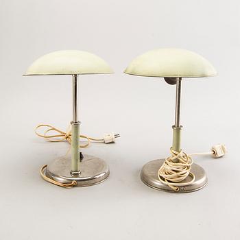 Table lamps, 3 pcs, 1930s-40s, Sweden.