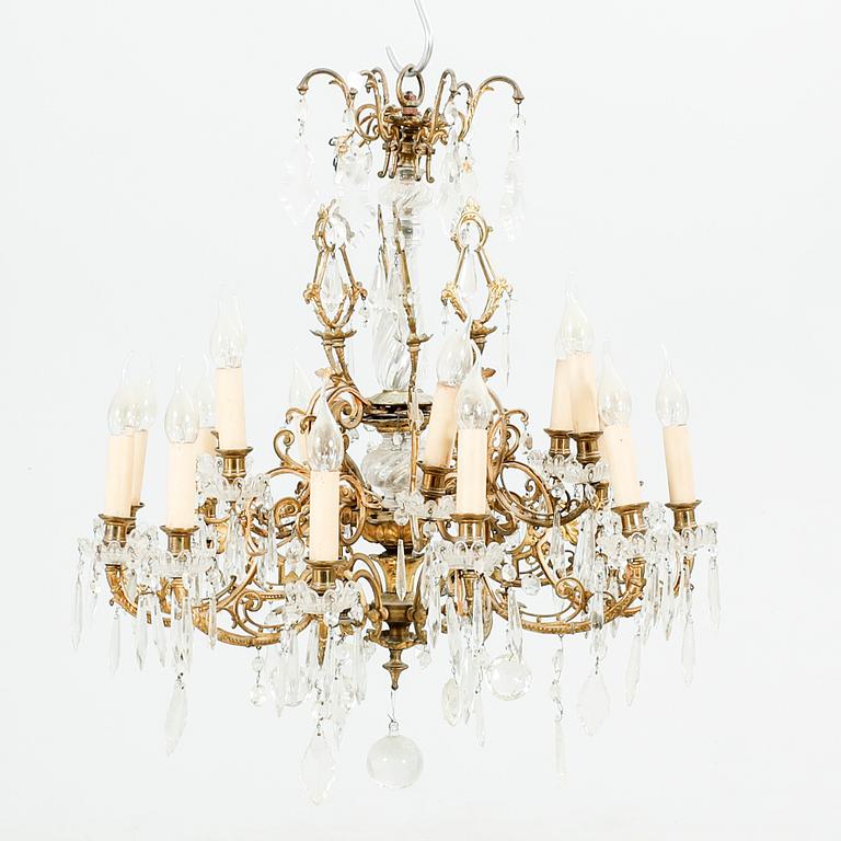 A late 19th century Neo Rococo chandelier.