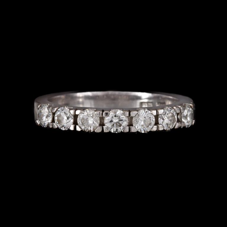 RING, brilliant cut diamonds, tot. app. 0.60 cts.