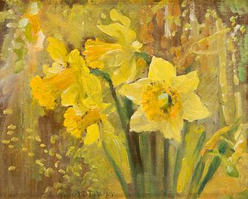 Venny Soldan-Brofeldt, oil on board, signed and dated -45.
