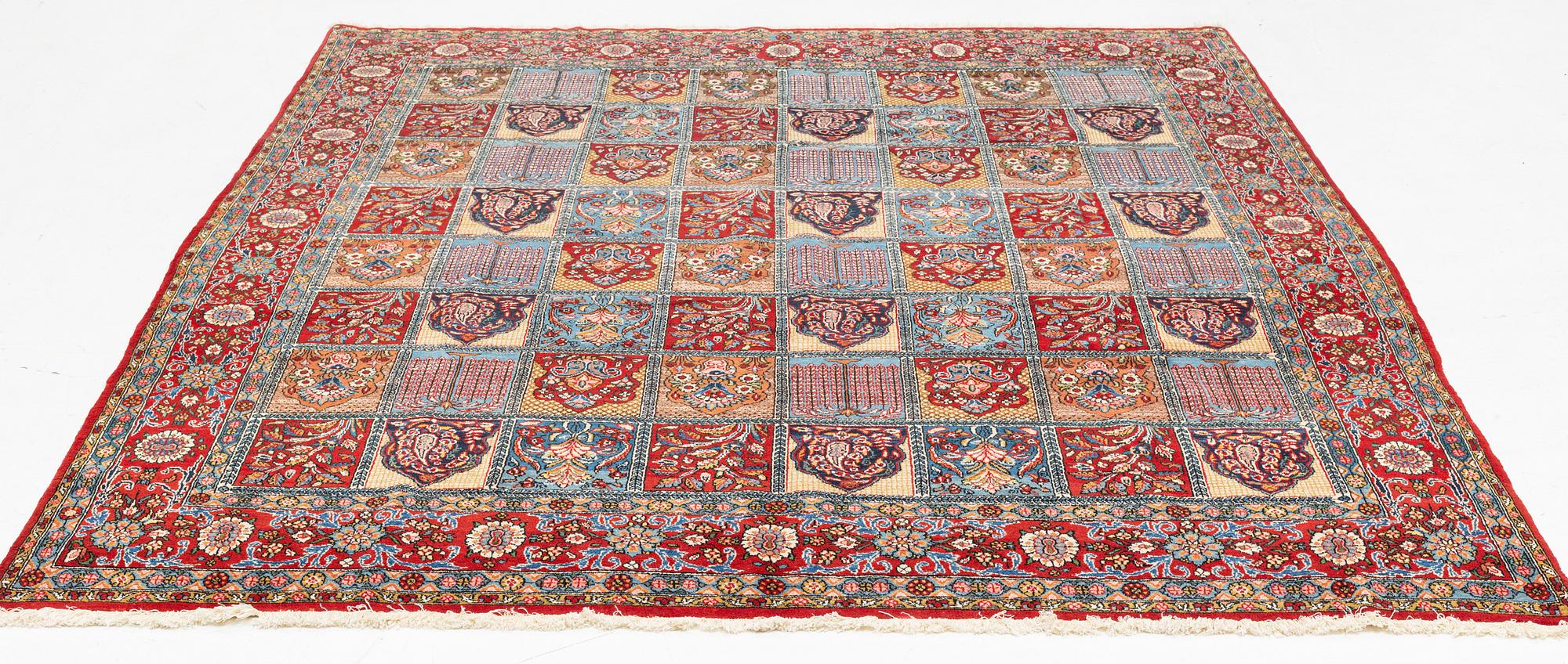 A Qum, semi antique, c. 284 x 226 cm.