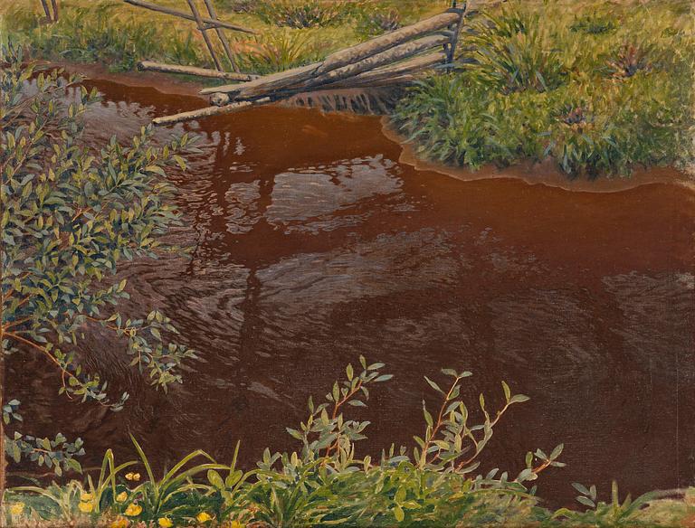Gustaf Fjæstad, Spring brook.