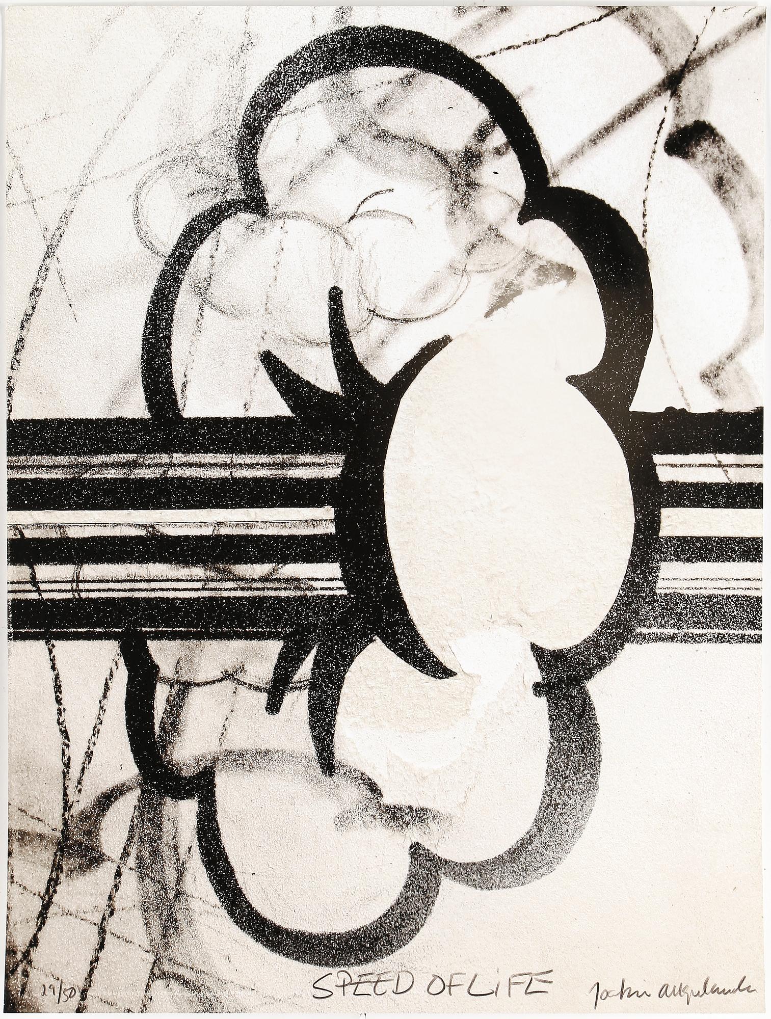 JOAKIM ALLGULANDER, serigrafi, "Speed of life" signerad och numrerad 29/50.