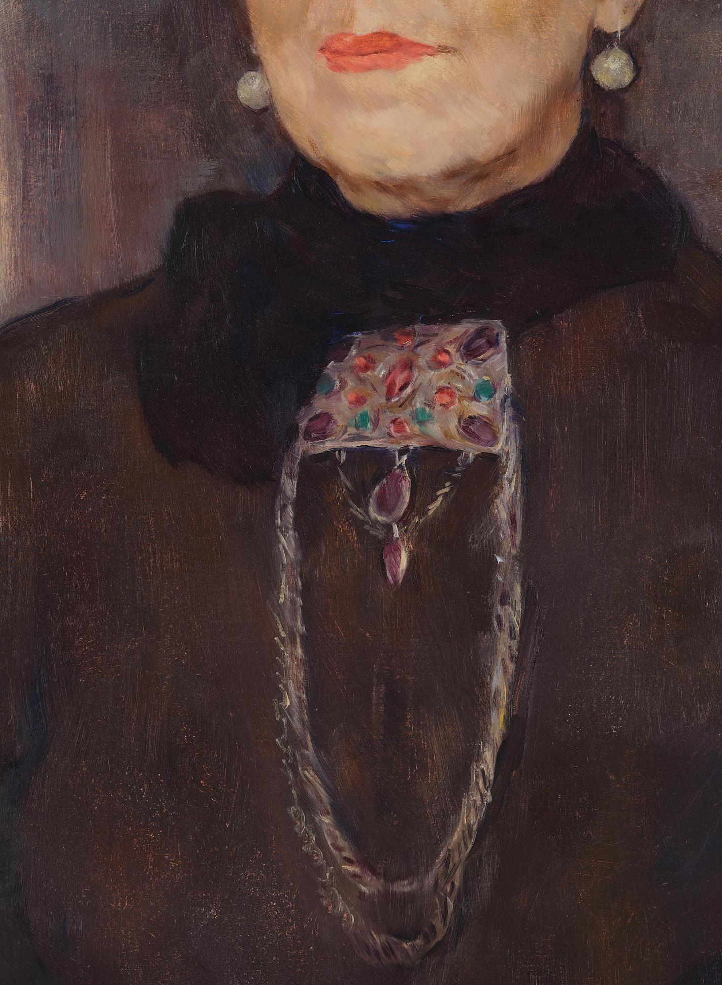 Lotte Laserstein, Lady in black dress.
