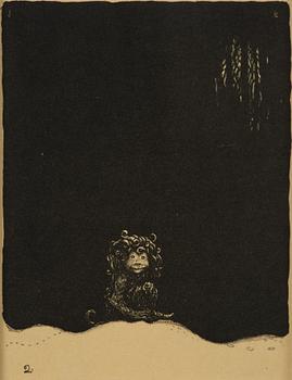 John Bauer, "Troll", de kompletta 10 osignerade litografierna ur sviten.