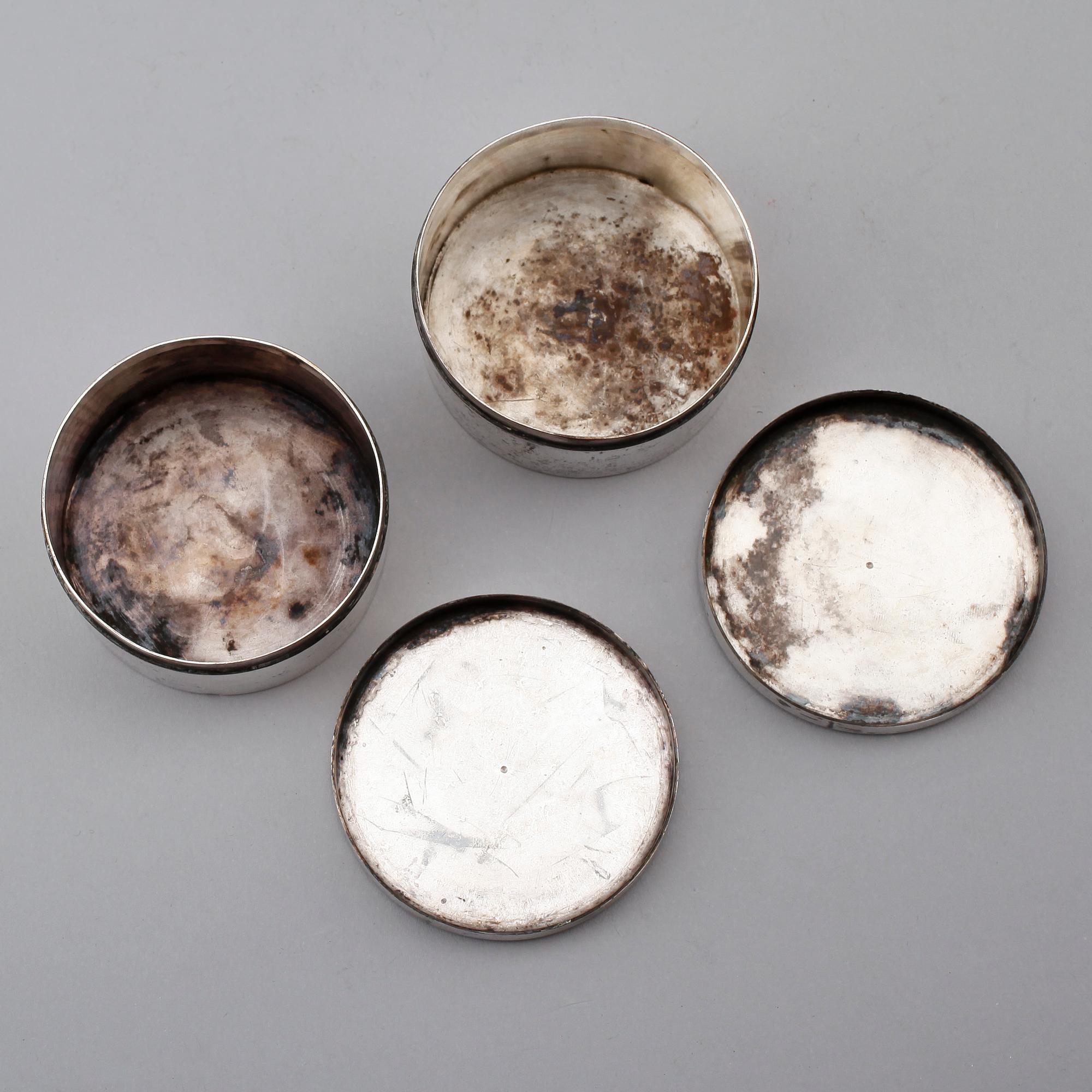 DOSOR, 1 par, silver, Nils Tornberg, Linköping 1812. Vikt ca 191 gram.