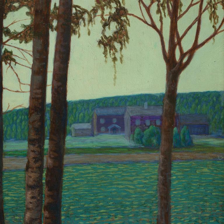 Bror Lindh, View with Birch trees.