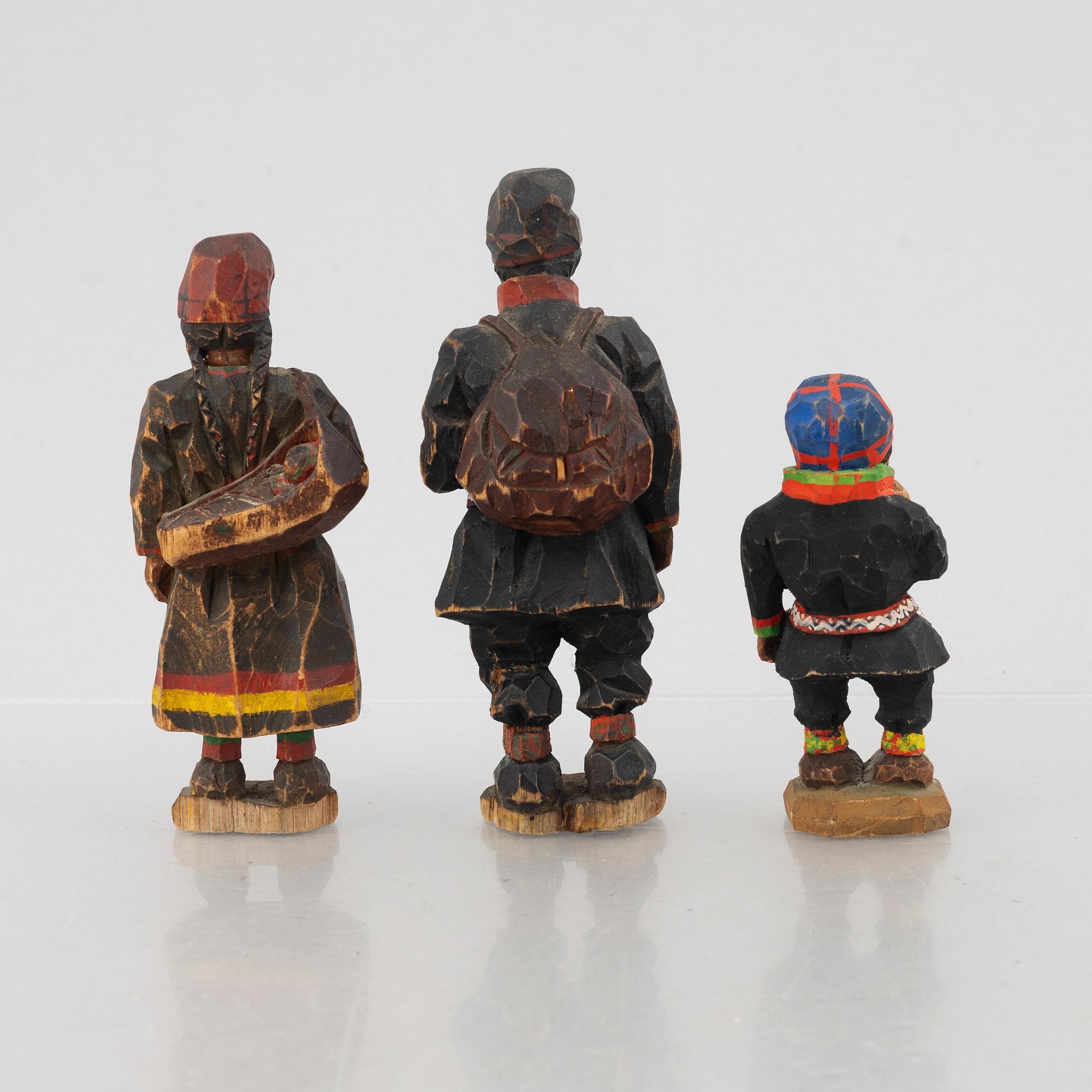 Torborg Lindberg, figurines, 3 pcs.
