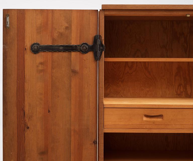 Axel Einar Hjorth, a stained pine 'Lovö' cabinet, Nordiska Kompaniet, Sweden 1930s.