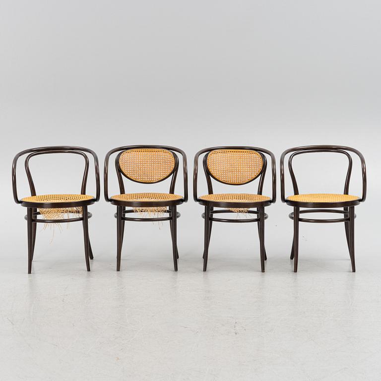 Armchairs, 4 pcs, Thonet, model "209".