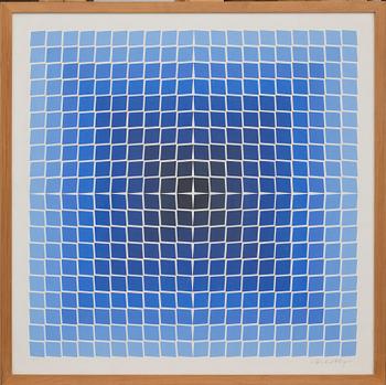 VICTOR VASARELY, färgseriegrafi, "Quasar" signerad och numrerad 70/200.