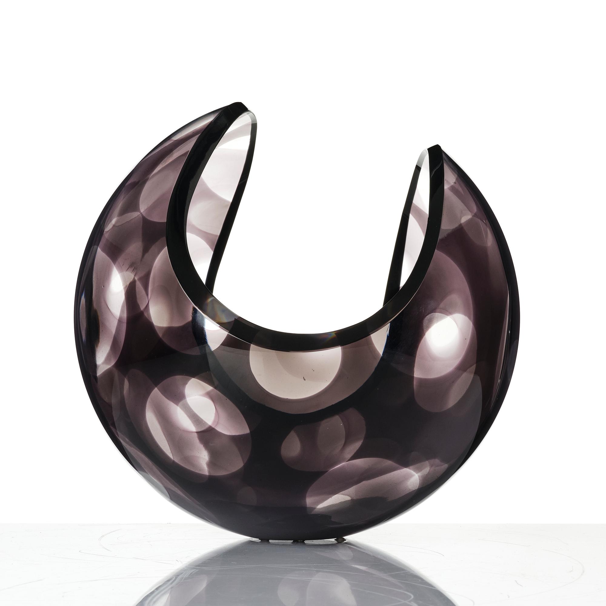 Lena Bergström, skål, glas, Orrefors Gallery, limited edition, 2004.