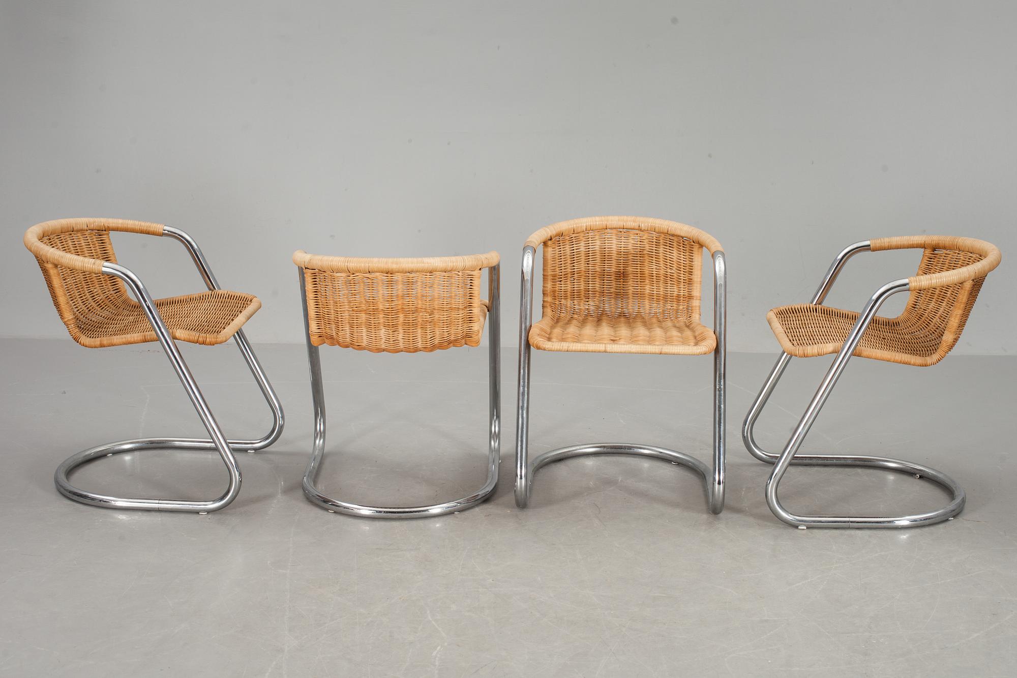 STOLAR, 4 st, Willy Rizzo, Cidue, Italien, 1900-talets andra hälft.