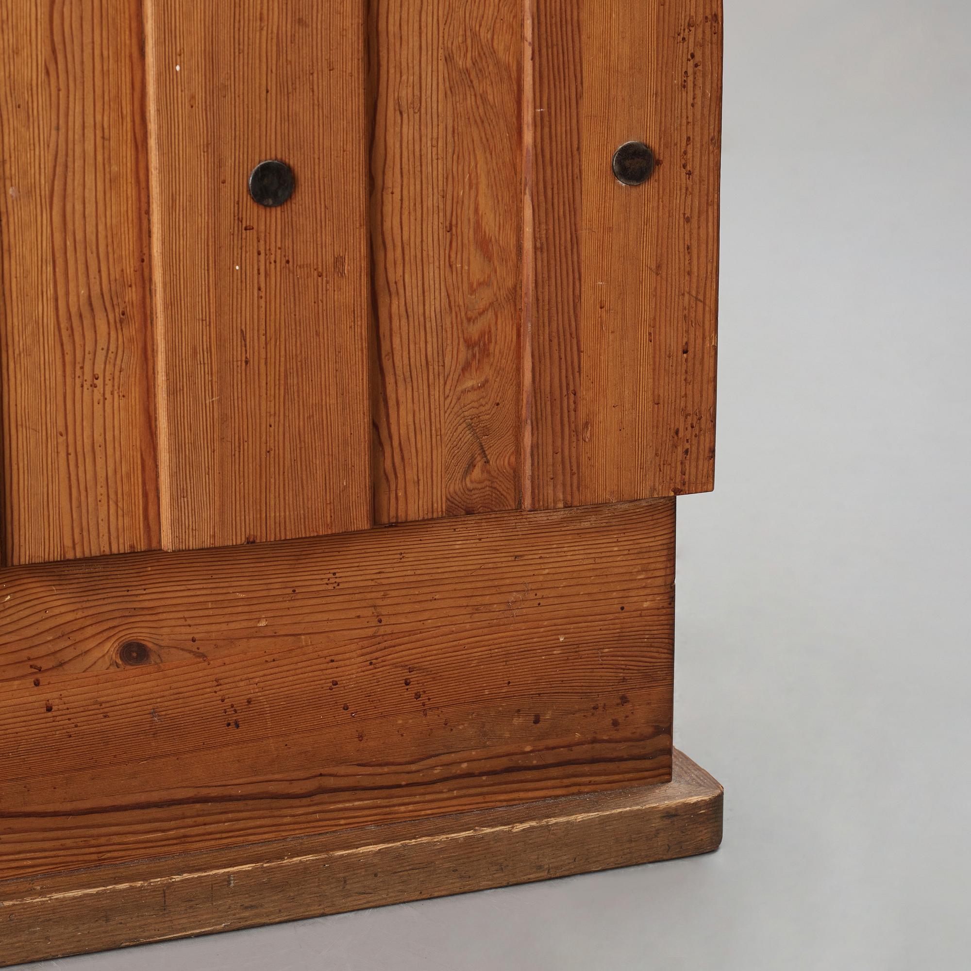 Axel Einar Hjorth, a stained pine "Lovö" cabinet, Nordiska Kompaniet, Sweden 1930's.