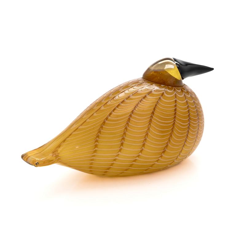 Oiva Toikka, glasfågel "Nutcracker", signerad O. Toikka Nuutajärvi 1996.