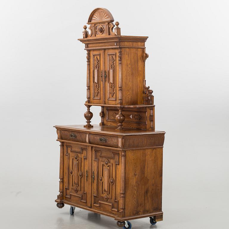 A late 19th century oak cabinet.