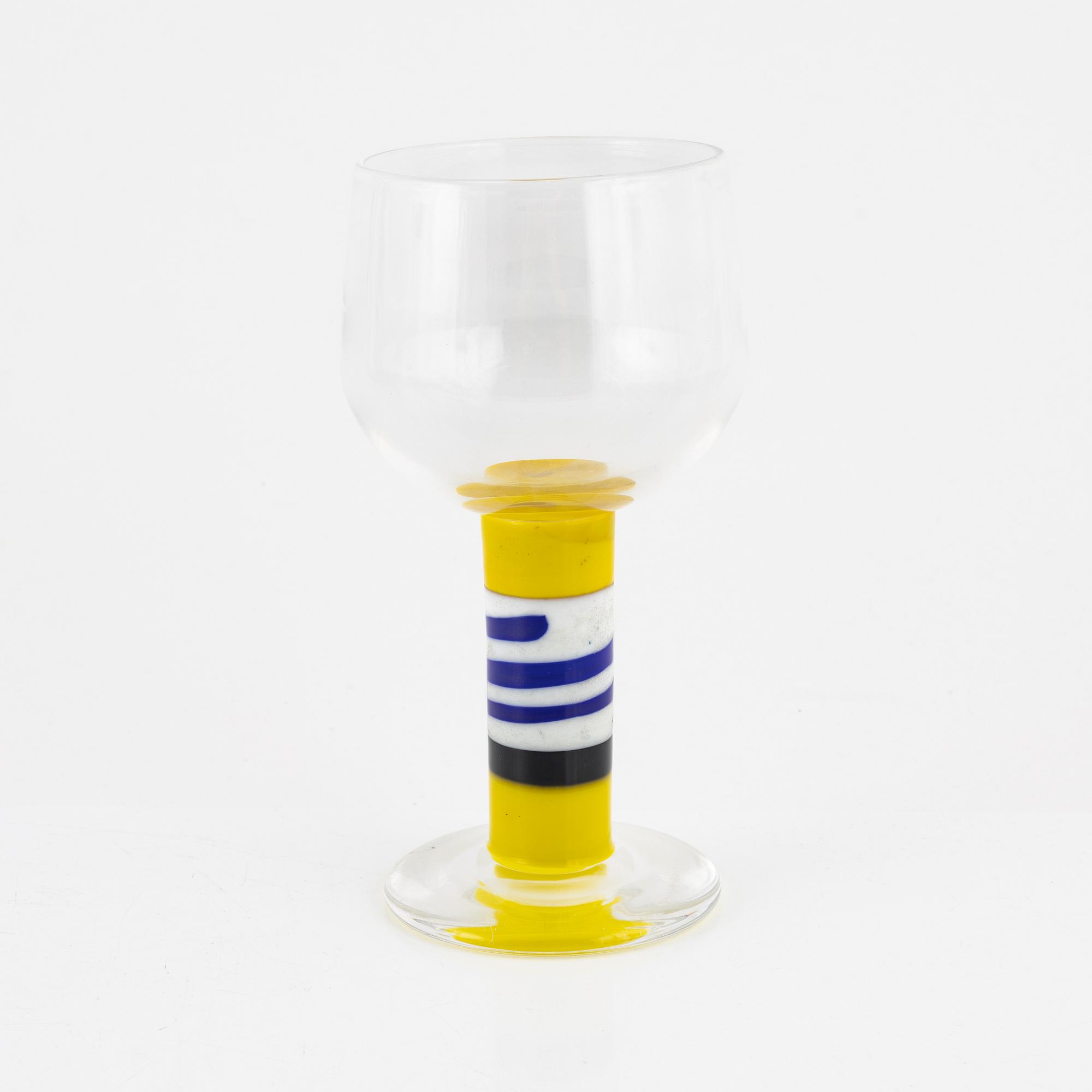 Gunnar Cyrén, "Popglas", Orrefors, signerat 1967.