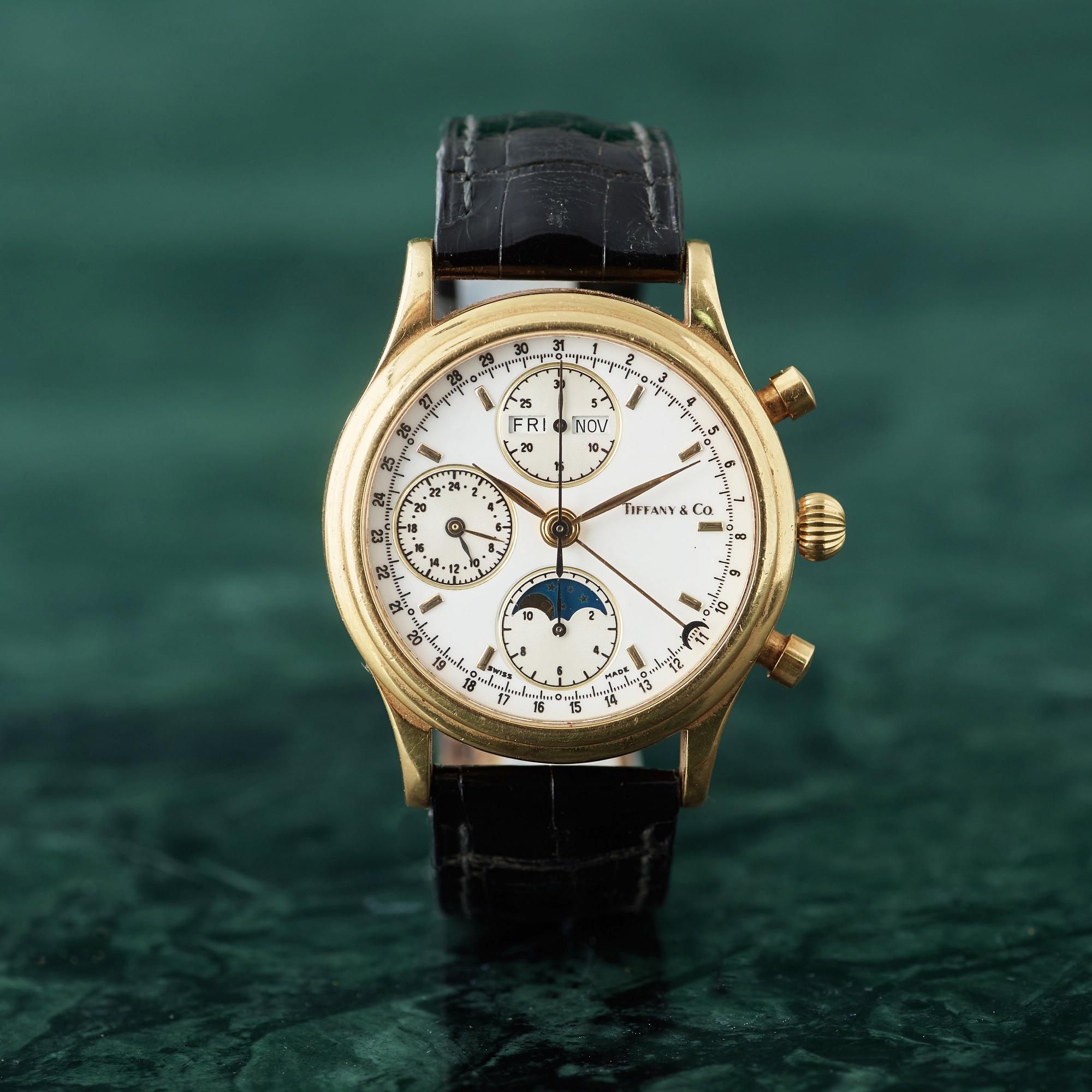 TIFFANY & CO. wristwatch, 37 mm, kronograf,