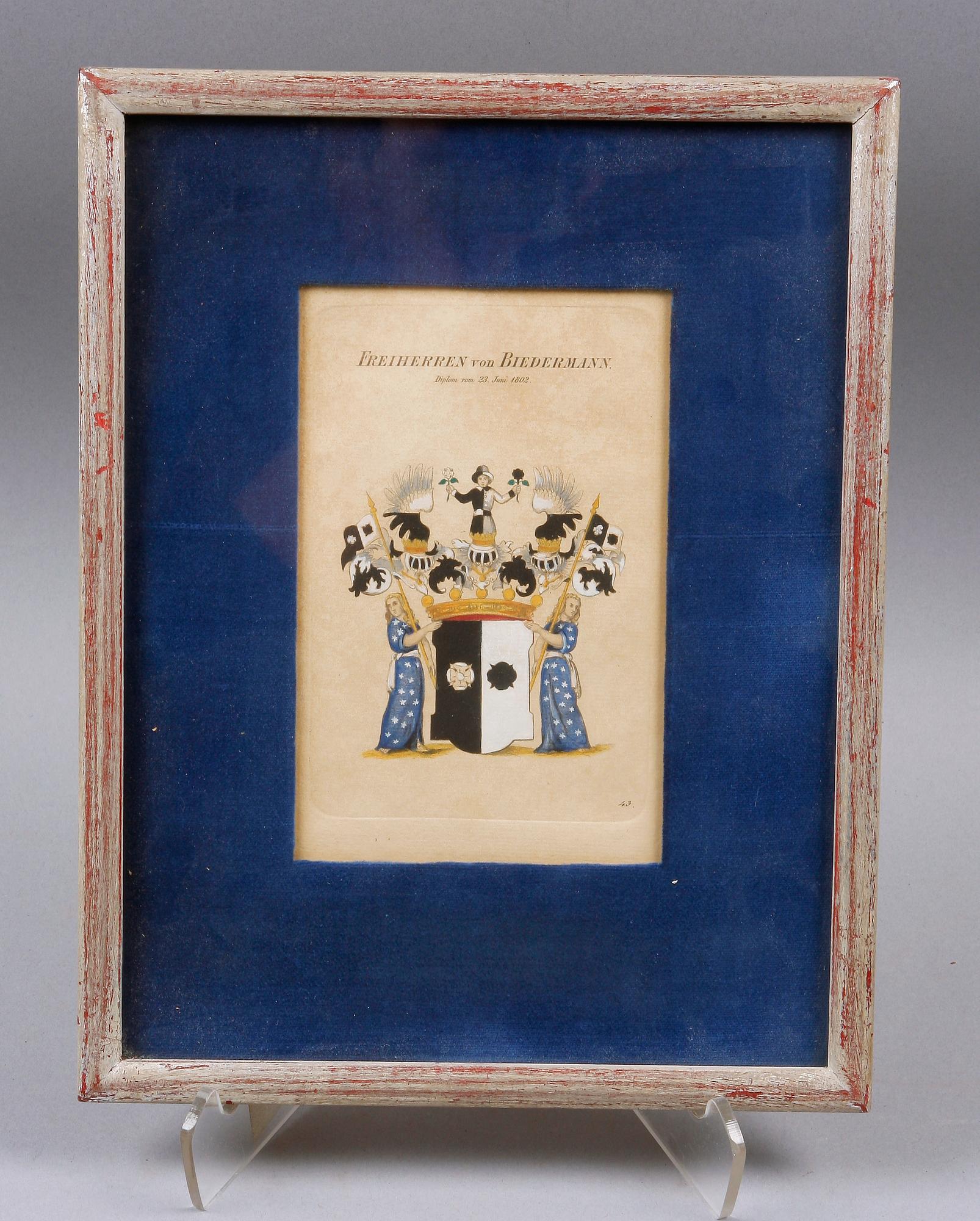 KOLORERADE TRYCK, 4 st, 1800-tal.