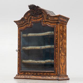 Wall display cabinet, Dutch Rococo style, 19th Century.